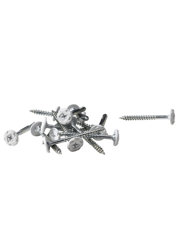Skrue-traebeton-WHITE-45-mm-Low-res-600x196 Wood wool screws PH2 White - 250 Stk.